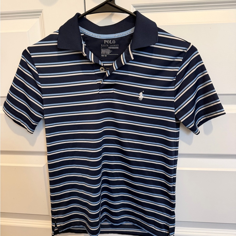 Polo by Ralph Lauren Navy and White Striped Polo Shirt